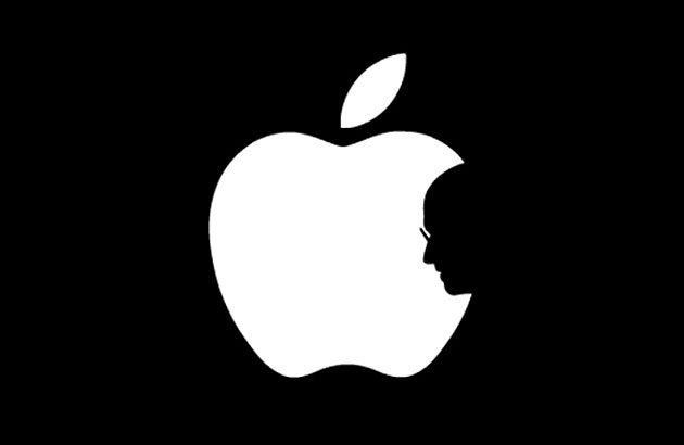 Apple Logo with Steve Jobs